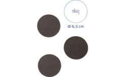 Silwy® Magnet-Pads 6,5 Cm 4er Set Schwarz -Camping im Freien 336521 2524417