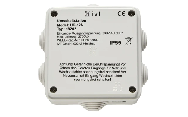 IVT US 12N Umschaltstation 230 V 12 A 2700 VA 3 IVT US 12N Umschaltstation 230 V 12 A 2700 VA